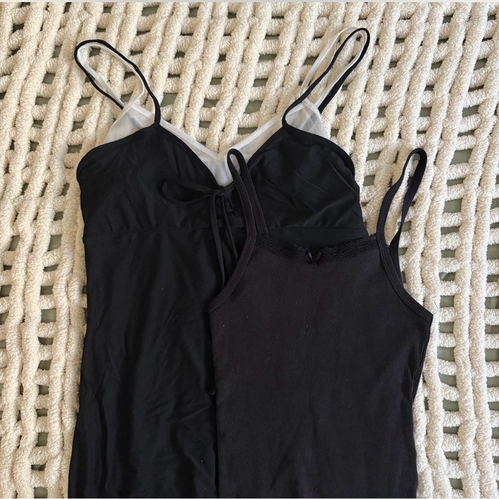 Black and White Spaghetti Strap Dresses